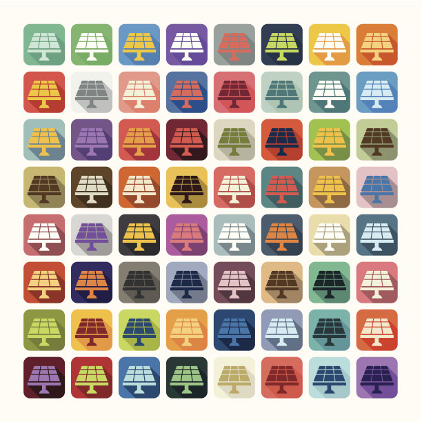 平面设计:太阳能电池图片下载