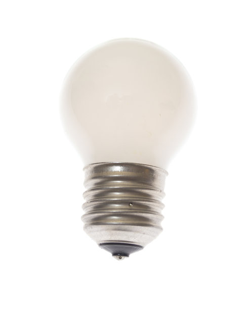 白色的灯，孤立的背景。图片下载