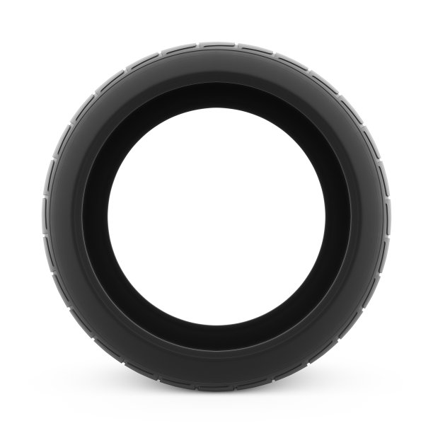 在白色背景上的汽车轮胎的3d渲染图片下载