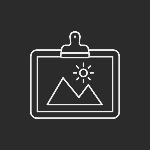 绘画艺术品线图标图片下载