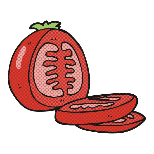 卡通切片西红柿图片下载