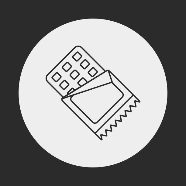 巧克力线条图标图片下载