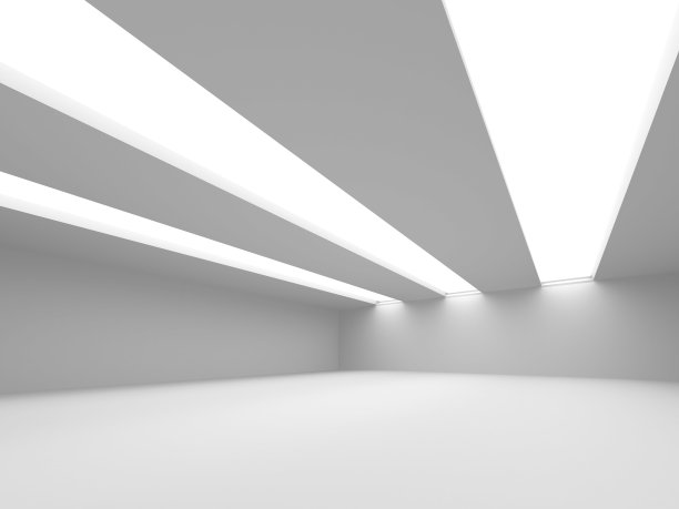 未来主义白色建筑设计背景图片下载