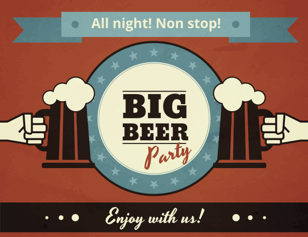 大型啤酒派对海报图片下载