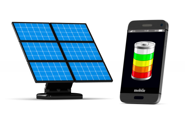 白色背景上的手机。孤立的三维图像图片下载