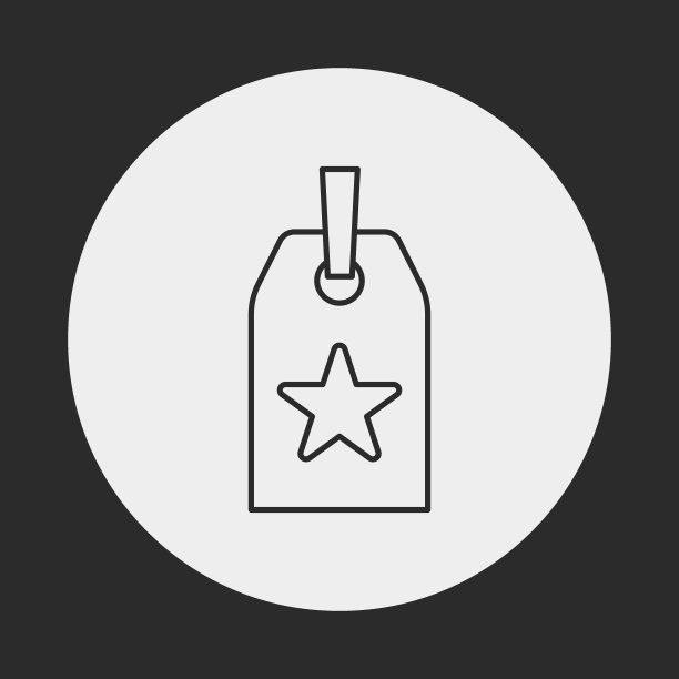 标签线形图标图片下载