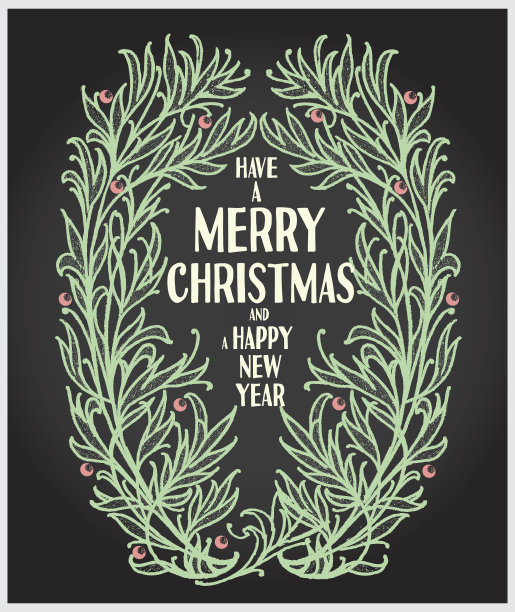 祝圣诞快乐，新年快乐。图片下载