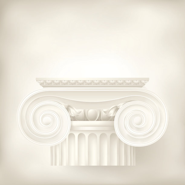 建筑背景，离子柱图片下载