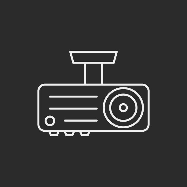 视频播放器线性图标图片下载