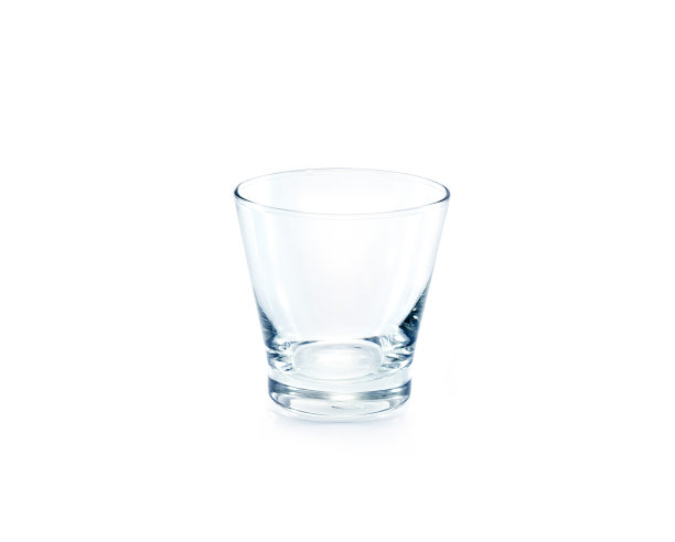 白色背景上的空酒杯图片下载