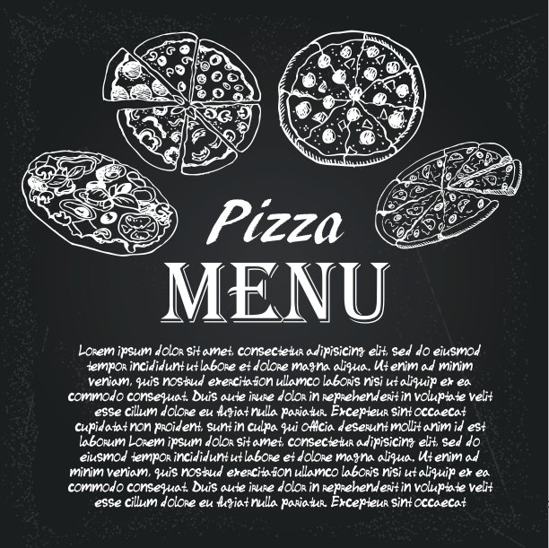 比萨菜单5图片下载