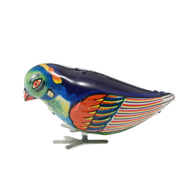 古董机械玩具鸟图片下载