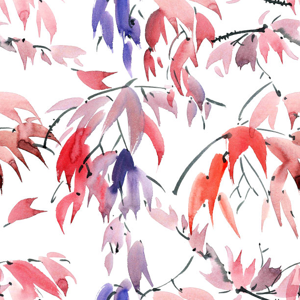 水墨插画素材ID：163185118