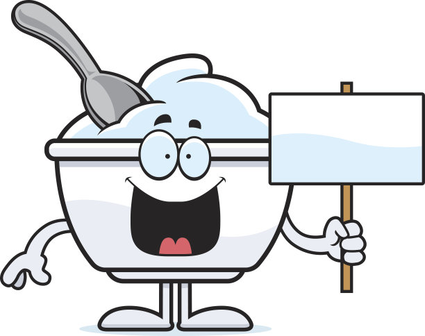 卡通酸奶杯标志图片下载