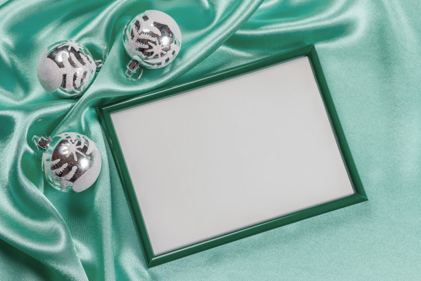 圣诞背景与相框的照片图片下载