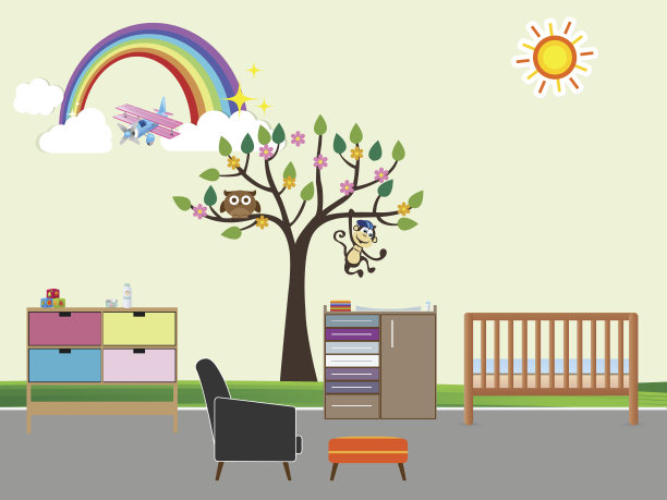 婴儿房间内部图片下载