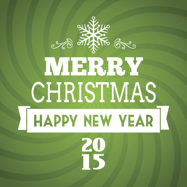 矢量圣诞快乐2015排版图片下载