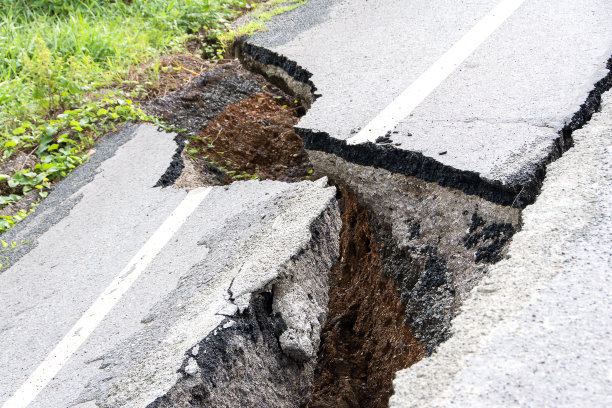 道路损坏，对车辆有危险图片下载