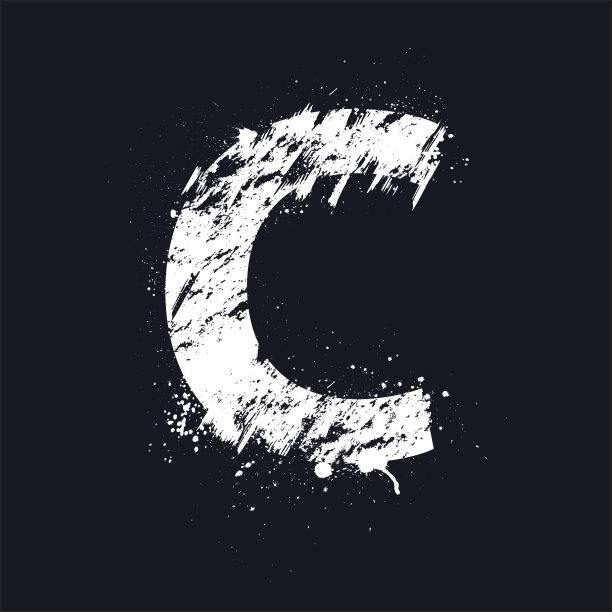枯燥乏味的字母C图片下载