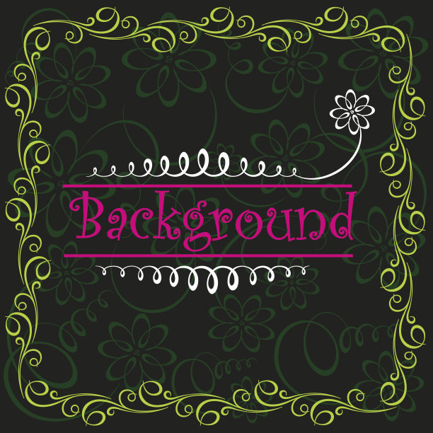 荧光发光框架与卷发图片下载