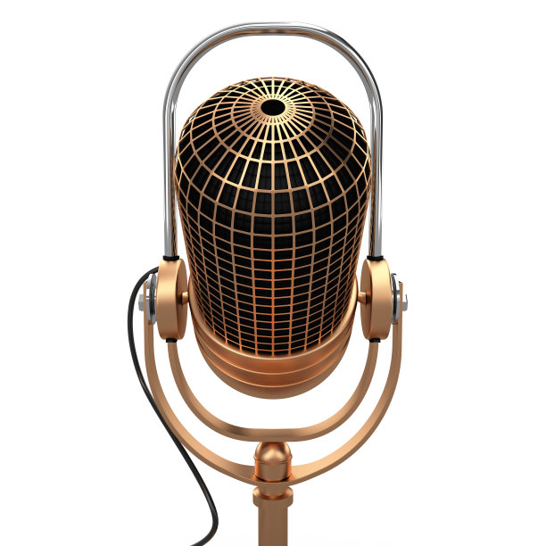 孤立的麦克风,3 d图片下载