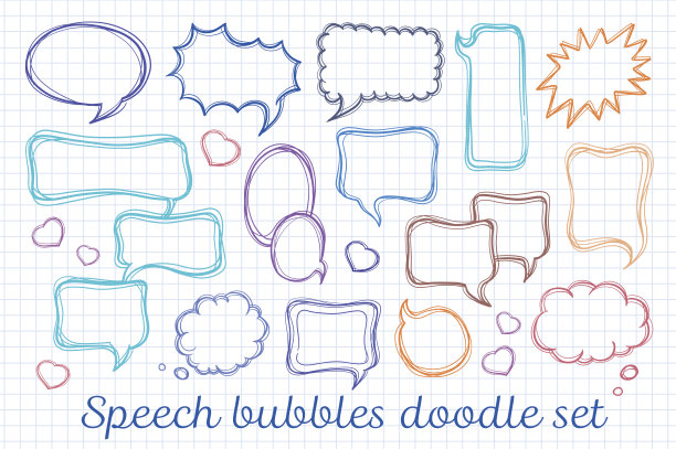 语音泡泡涂鸦集图片下载