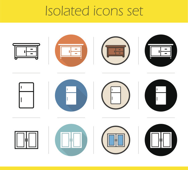 厨房内部的图标图片下载