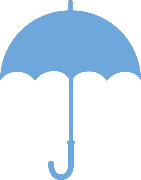 蓝伞图标图片下载