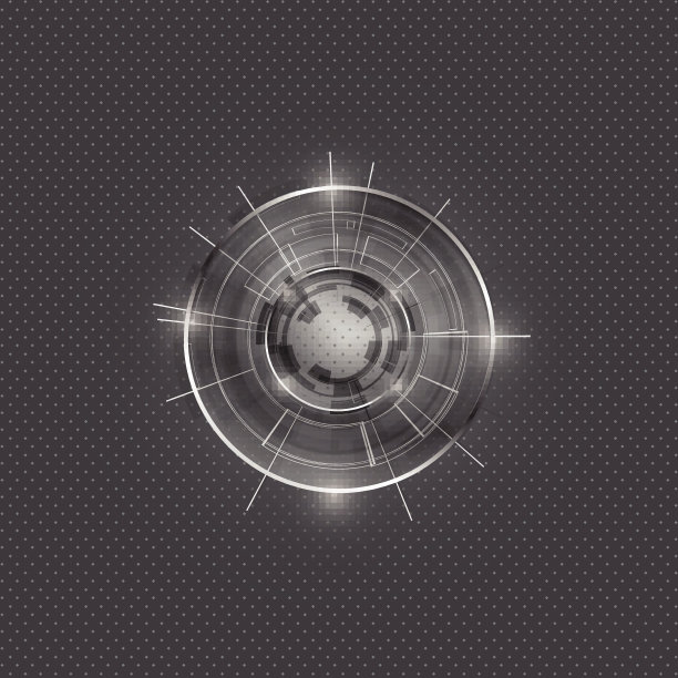 抽象现代科技圆形矢量背景图片下载