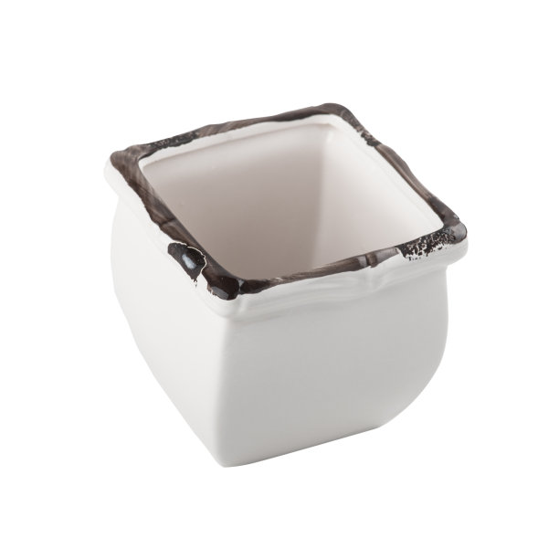 白瓷花盆图片下载