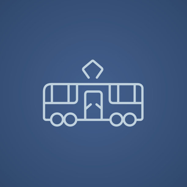 有轨电车线图标图片下载