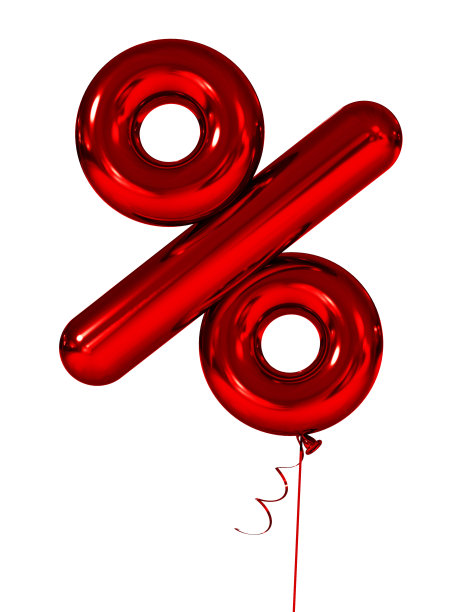 充气数字是红色的。三维渲染图片下载