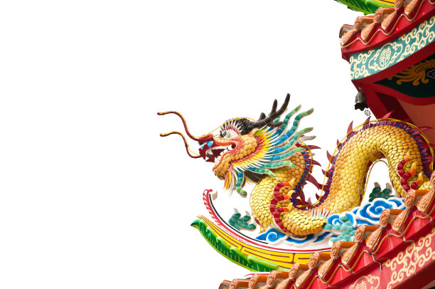 彩龙尾巴由陶瓷制成图片下载