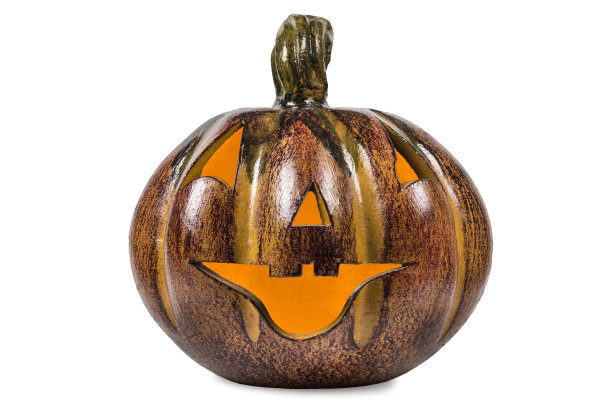 点亮南瓜灯的粘土南瓜图片下载