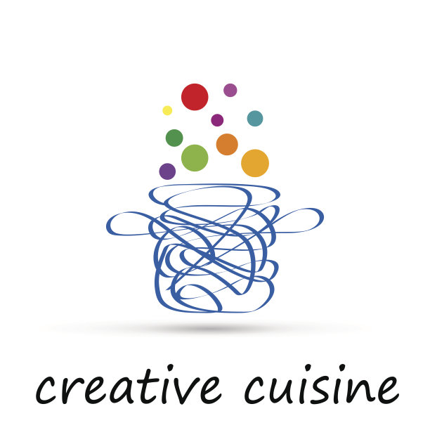 矢量抽象创意美食图片下载