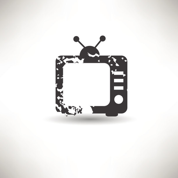 电视符号,枯燥乏味的向量图片下载