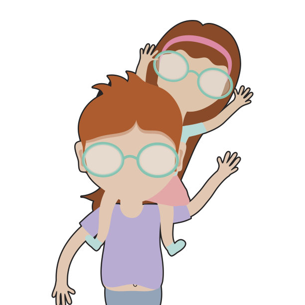 好爸爸和她的女儿玩图片下载