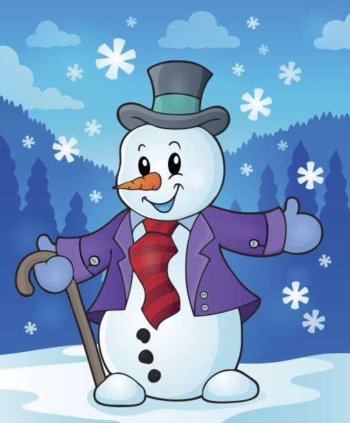 冬季雪人主题图片2图片下载