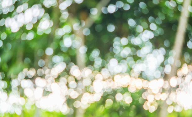 抽象的彩色光影照片和闪烁的散景灯光背景。图片下载