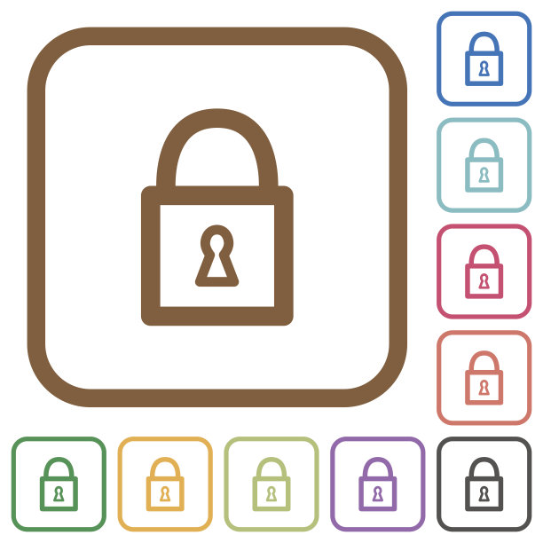 锁挂锁简单的图标图片下载