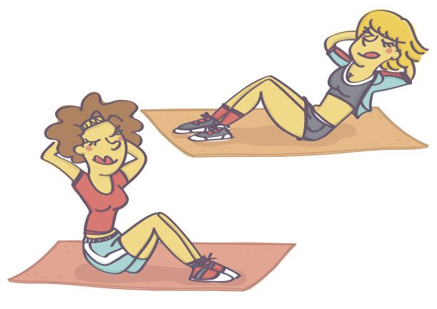 女人做腹肌图片下载