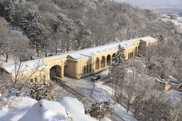 “学术画廊”。Pyatigorsk,冬天。图片下载