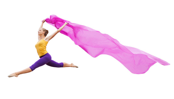 女人用布料跳图片下载