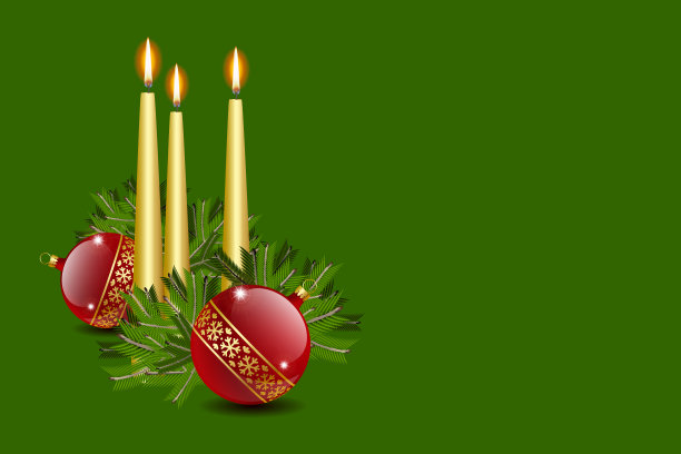 蜡烛和球图片下载