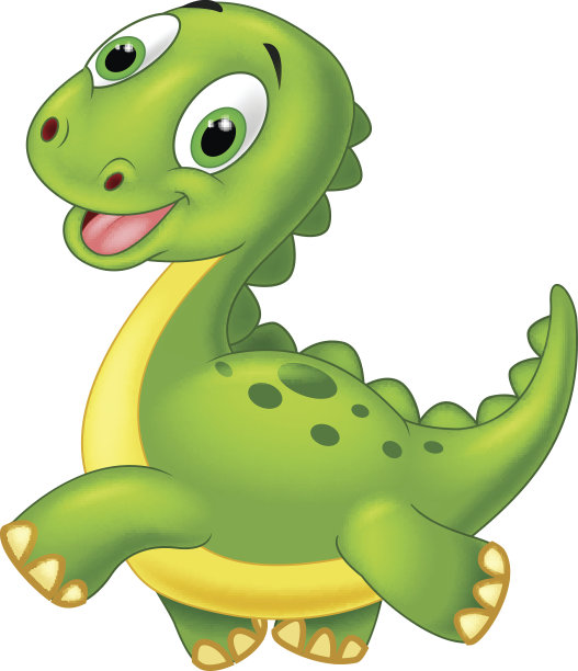 快乐的卡通恐龙图片下载