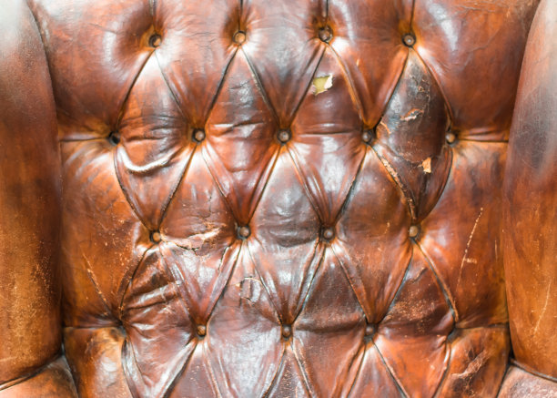棕色皮革装饰背景。图片下载