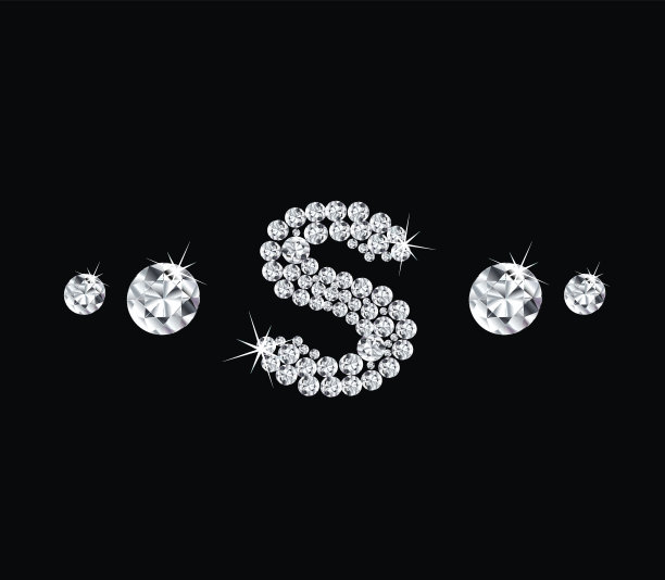 菱形矢量字母'S'图片下载