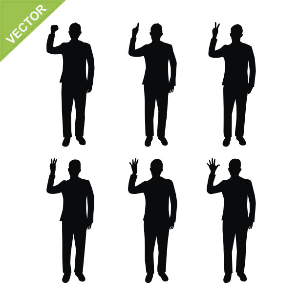 商务男人矢量素材图片下载