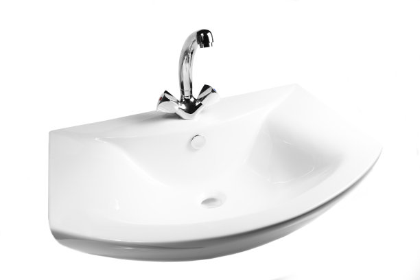 洗脸盆孤立在白色背景上图片下载