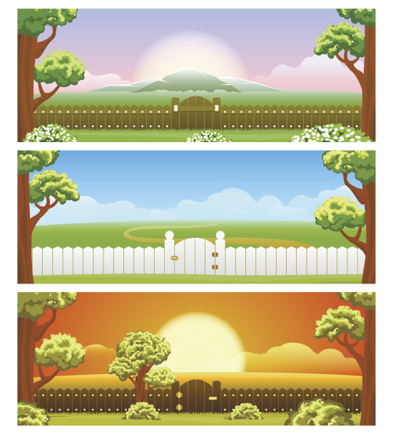 后院卡通背景设置图片下载